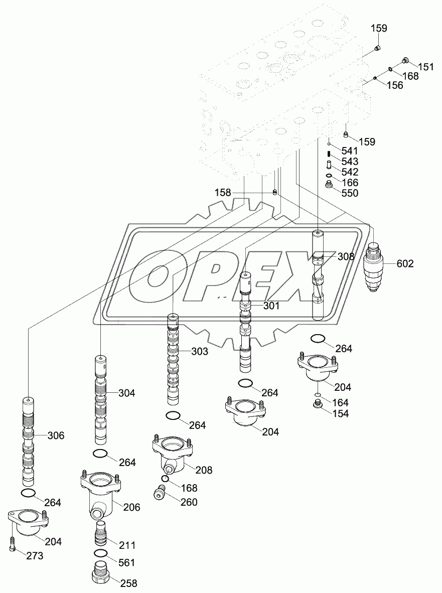 MAIN CONTROL VALVE (2/4)