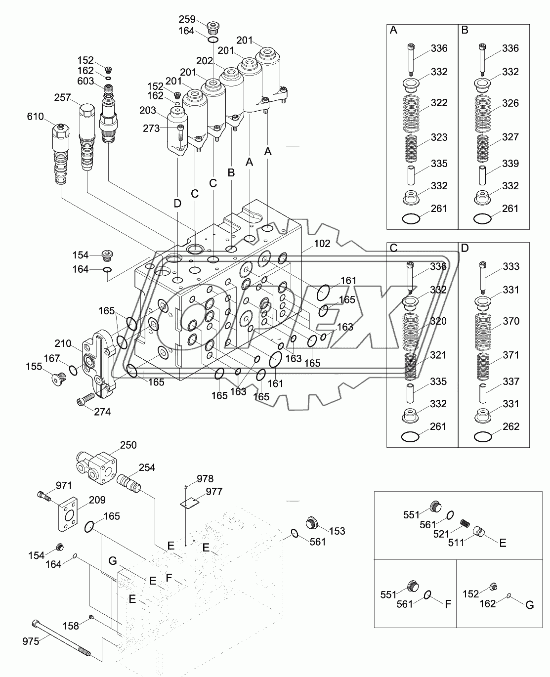 MAIN CONTROL VALVE (3/4)