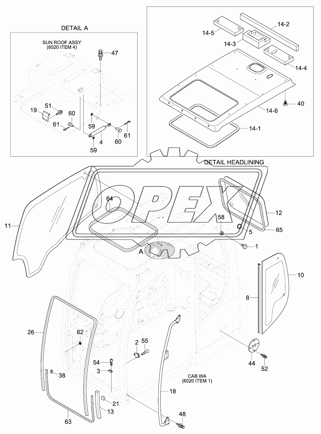 CAB ASSY (3/4)