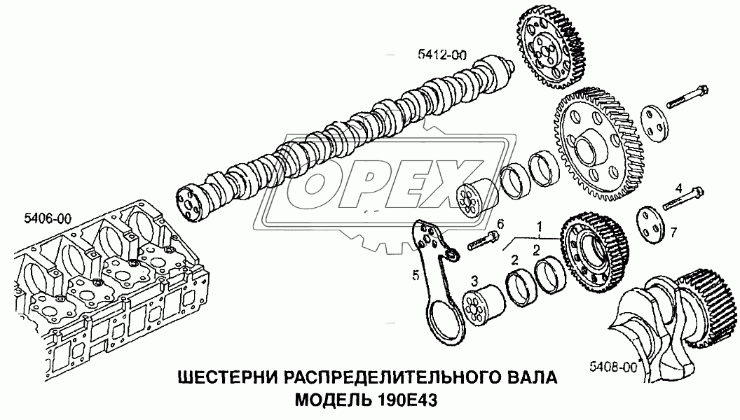 Шестерни распределительного вала 3