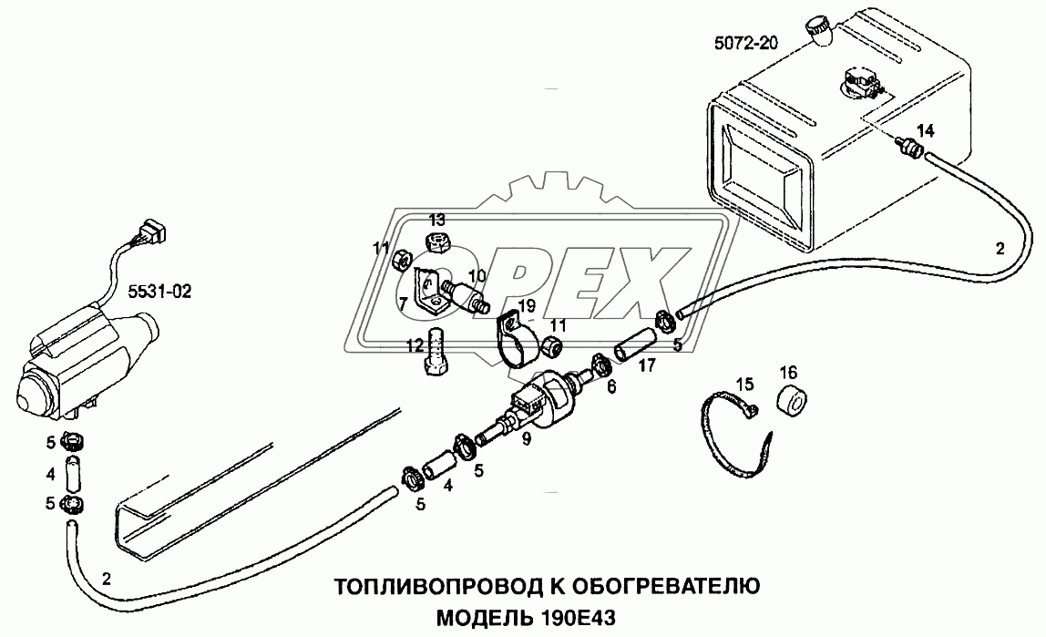Топливопровод к обогревателю