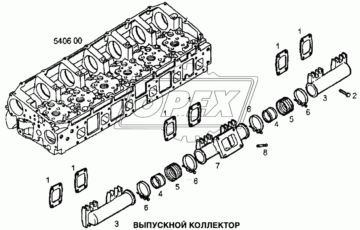 Выпускной коллектор 1