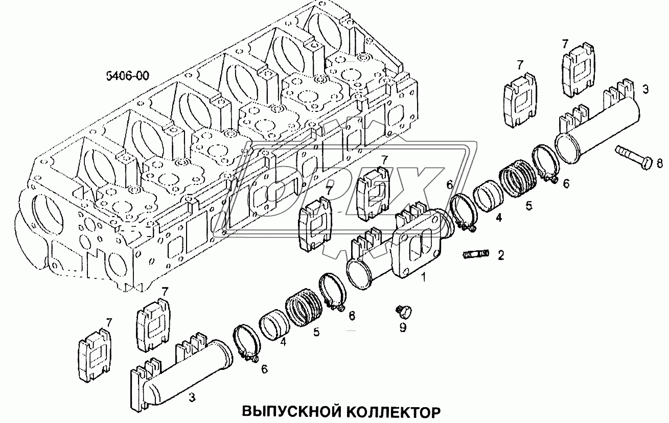 Выпускной коллектор 3