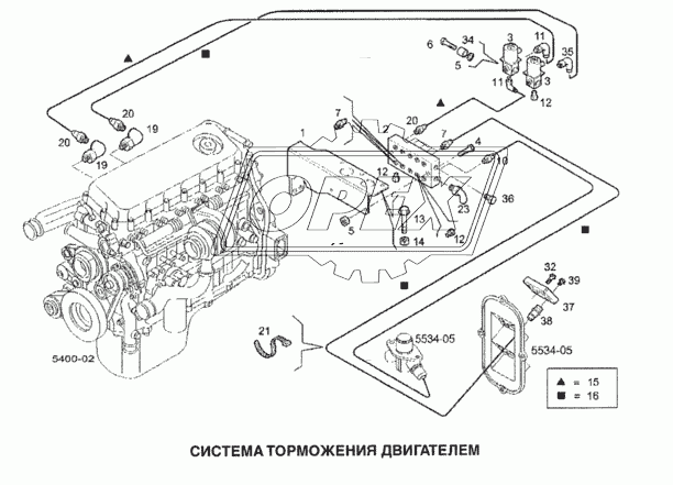 Система торможения двигателем