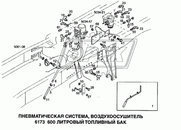 Пневматическая система, воздухоосушитель