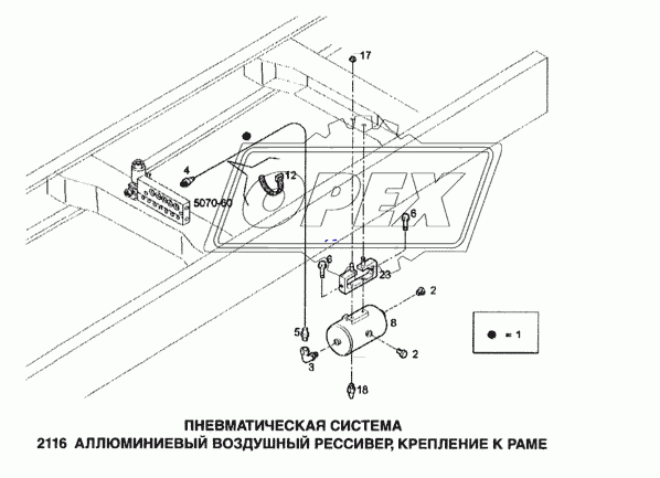 Пневматическая система, воздушный ресивер