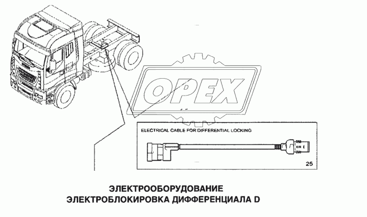 Электрооборудование, электроблокировка дифференциала