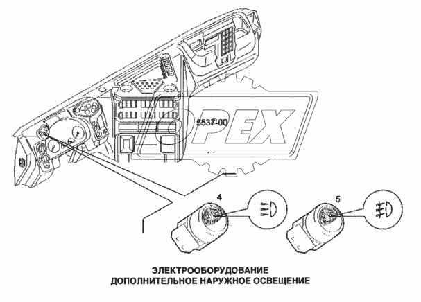 Электрооборудование, дополнительное наружное освещение