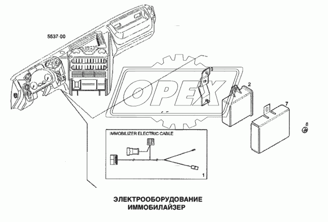 Электрооборудование, иммобилайзер