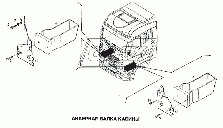 Анкерная балка кабины