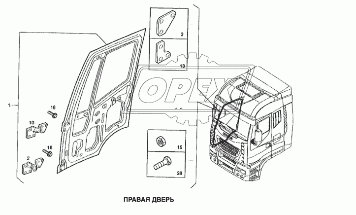 Правая дверь