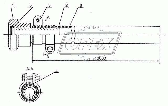 ЦА320М.17.29 Шланг сброса 2