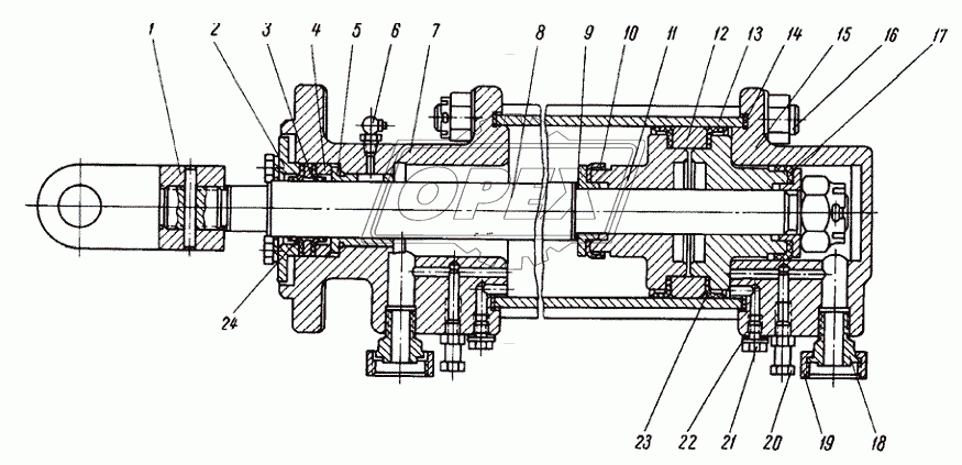 Цилиндр подвода ключа АКБ-3.2-5