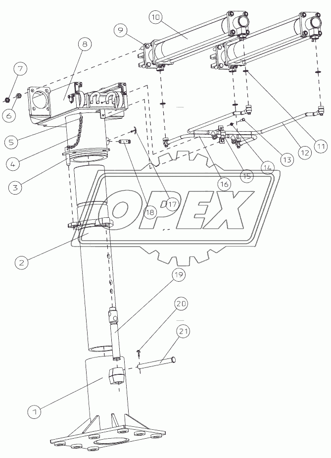 Колонна ключа с кареткой АКБ-3М2.2