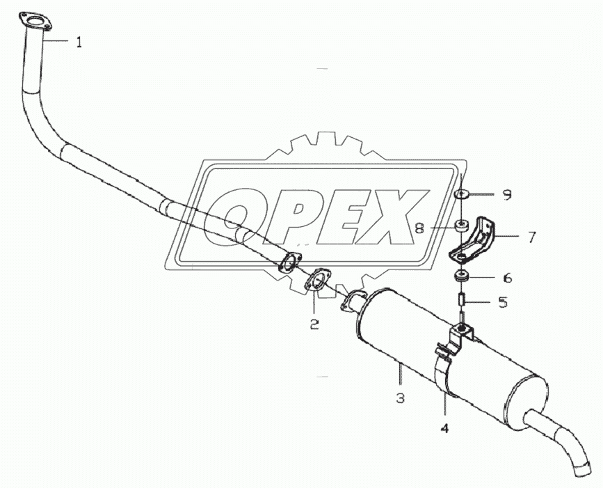 1200D128 Exhaust system