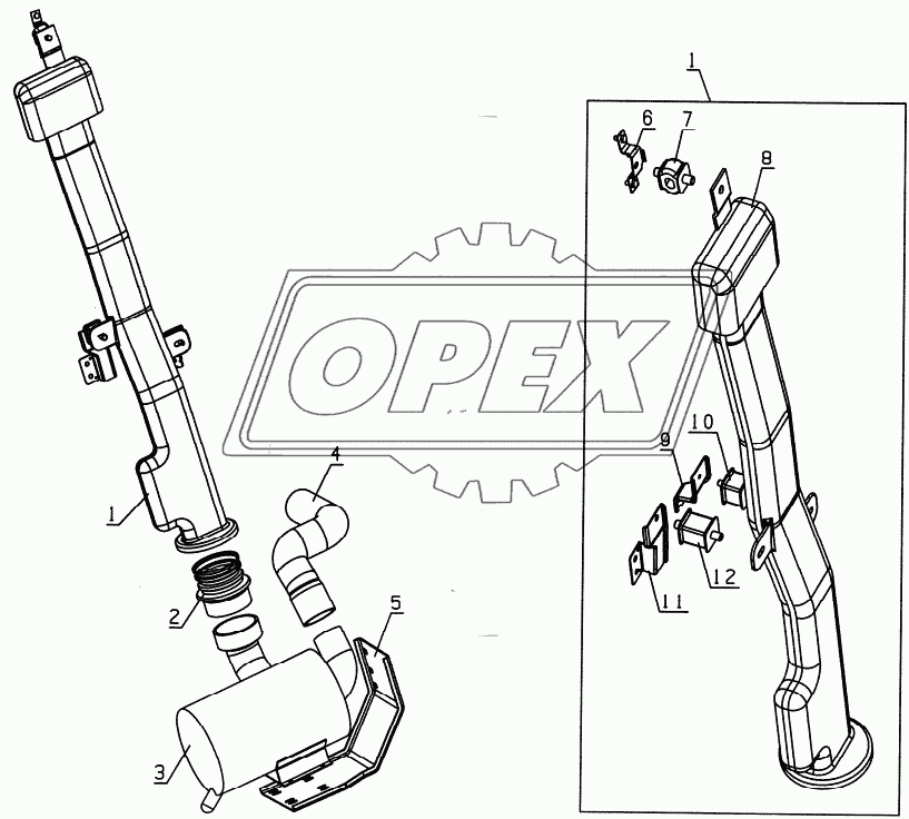 1109D128XZ Air-cleaner equipment