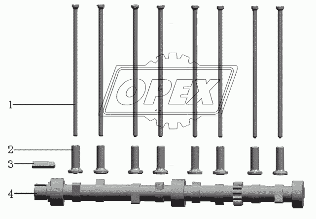 QC490Q(DI)-06000 Camshaft assembly