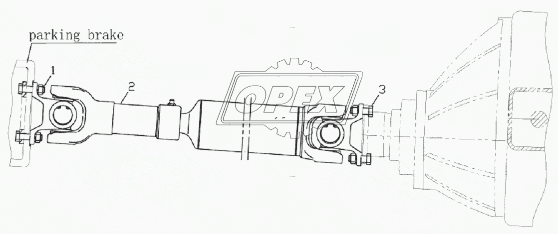 2200D4 Driving shaft equipment