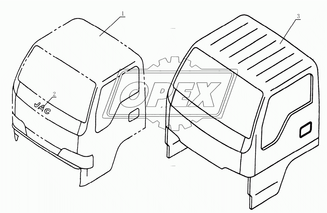 5000D120 Cabin assembly