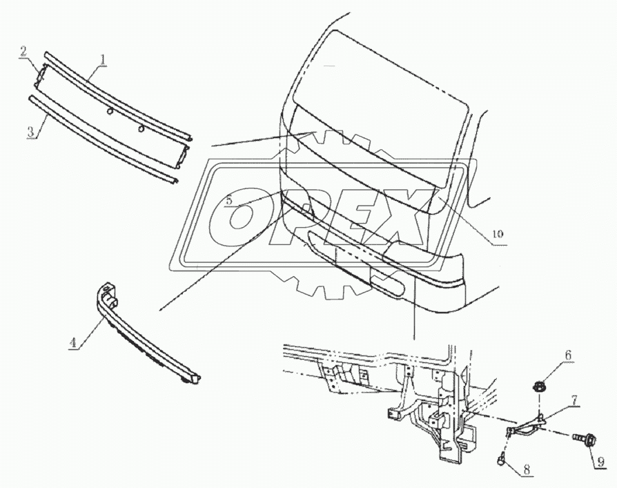 5301D0 Front surround parts