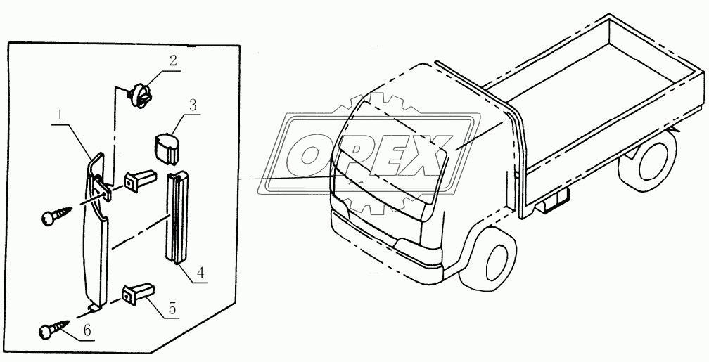 5302E0 Side plate,front side