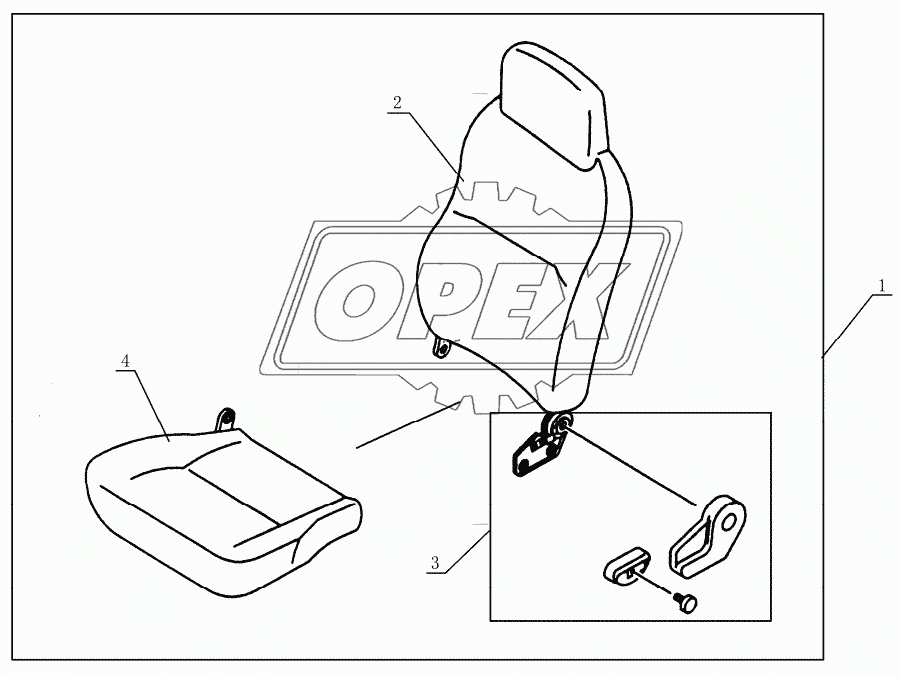 6800D4-Sg0 Driver's seat