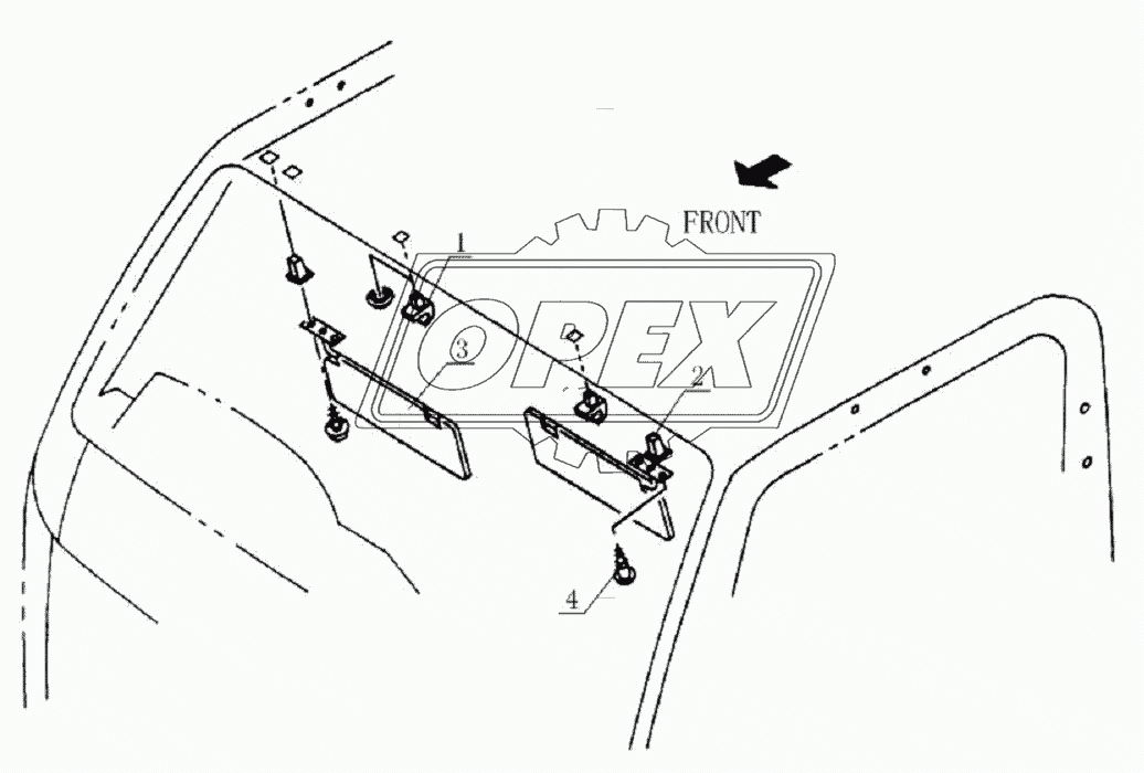 8204D0 Sunshade plate