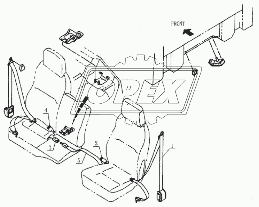 8212D0 Safety belt system