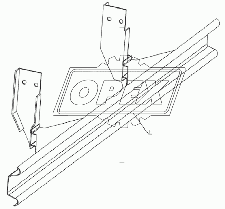 8702B10JC Rear guard bar equipment