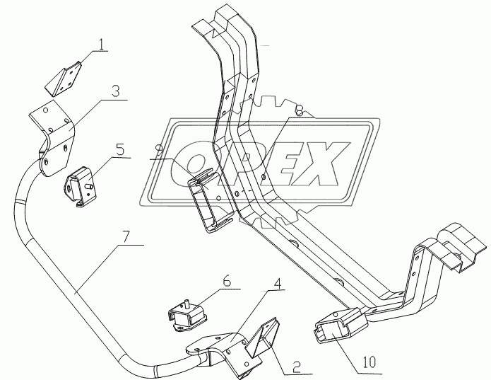 1001D4 engine equipment