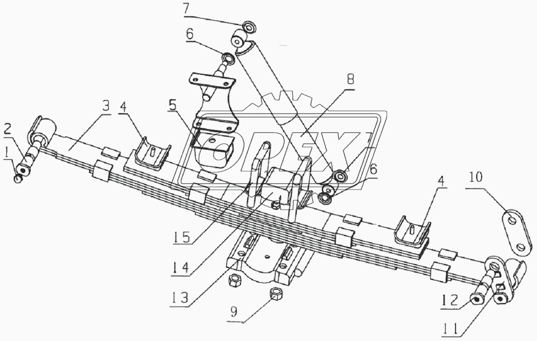 Rear suspension assembly