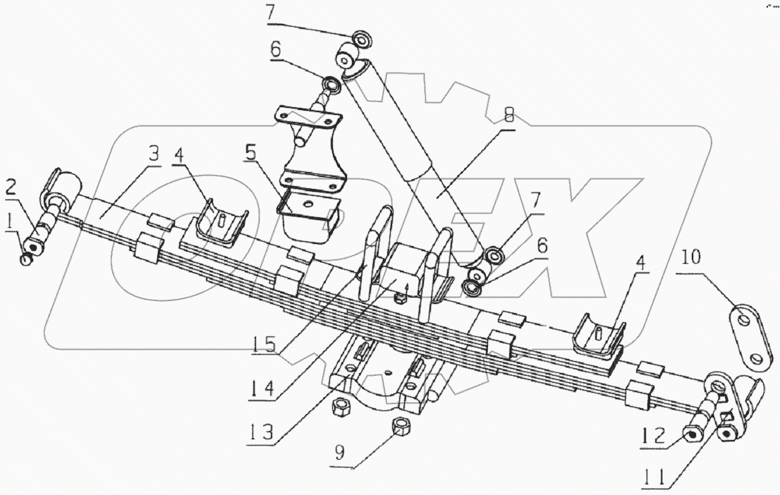 Rear suspension assembly