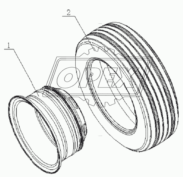 3101D4 Wheel assembly