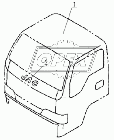 5000E0 Cab assembly