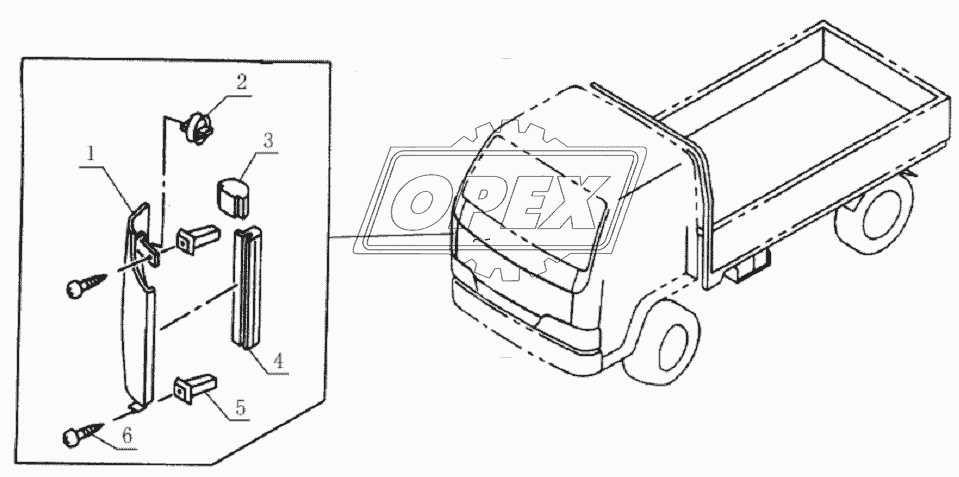 5302E0 Side plate, front side