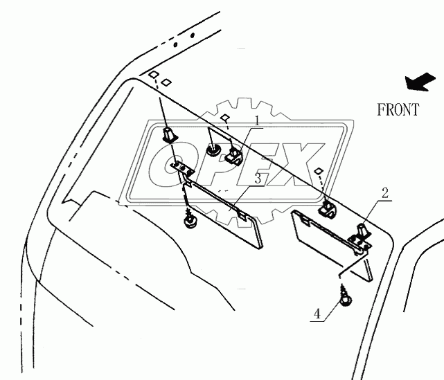 8204D2 Sunshade plate