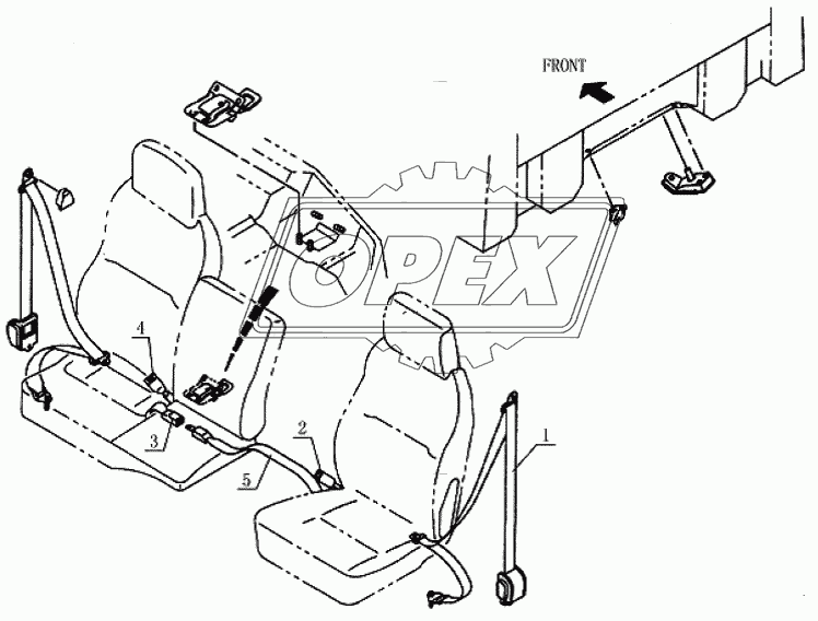 8212D2 Safety belt system