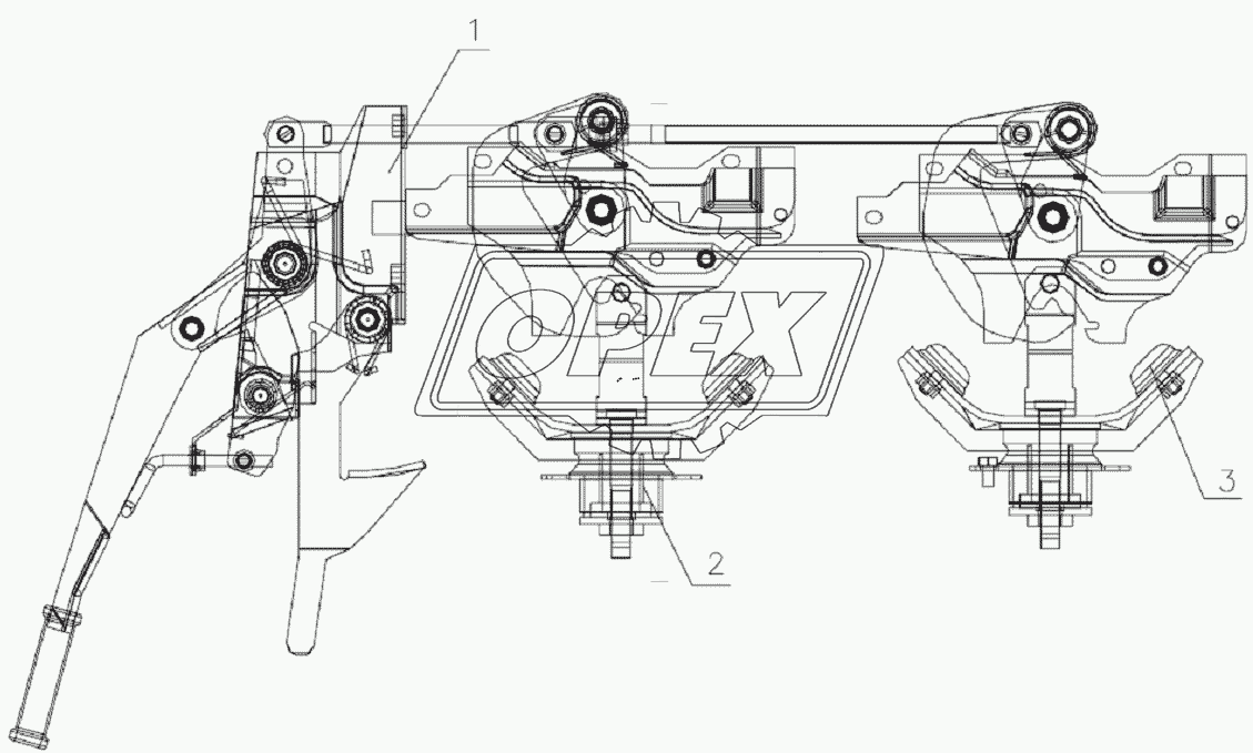 5004D0 Cab lock mechanism