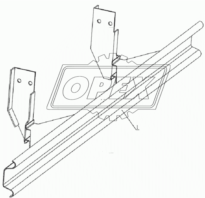 8702B10JC Rear guard bar equipment