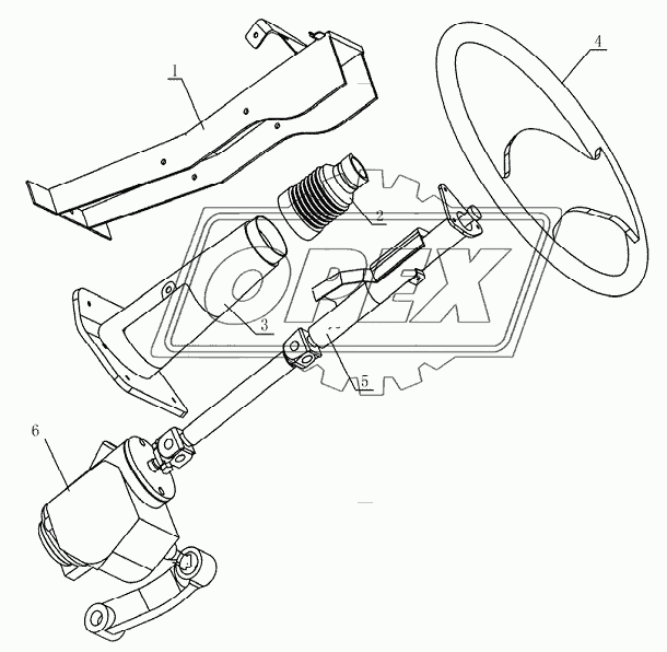 3400DF4JC Steering system