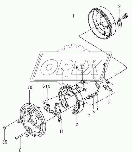 3507Q5 Parking brake