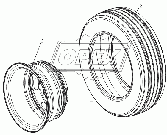 3101D4 Wheel assembly