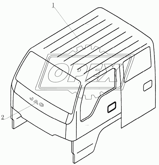5000D200 Cabin assy