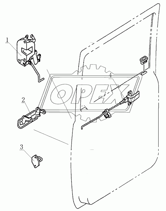 6205B3 Back-door lock