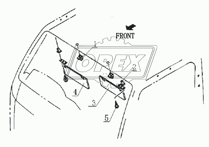 8204D0 Sunshade plate