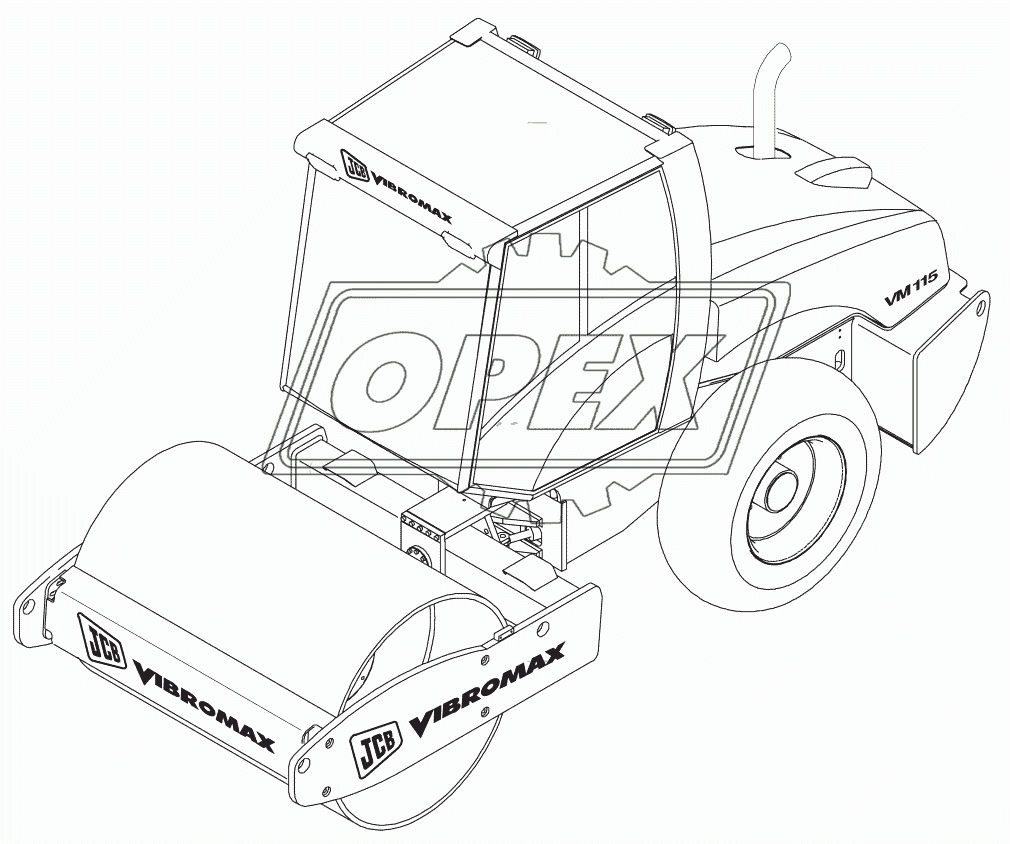 Каток вибрационный JCB Vibromax VM115