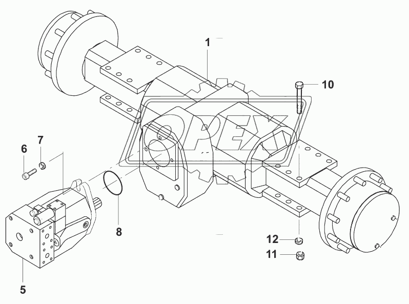 Мост ведущий в сборе/Axle