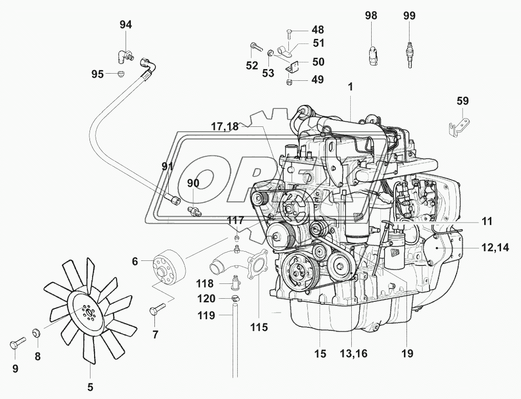 Двигатель/Structure motor