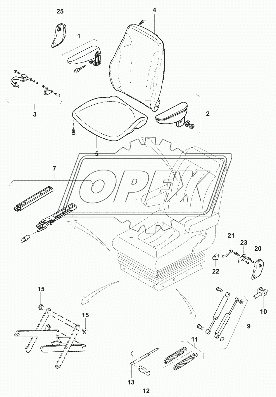 Сиденье оператора/Operator’s seat 2