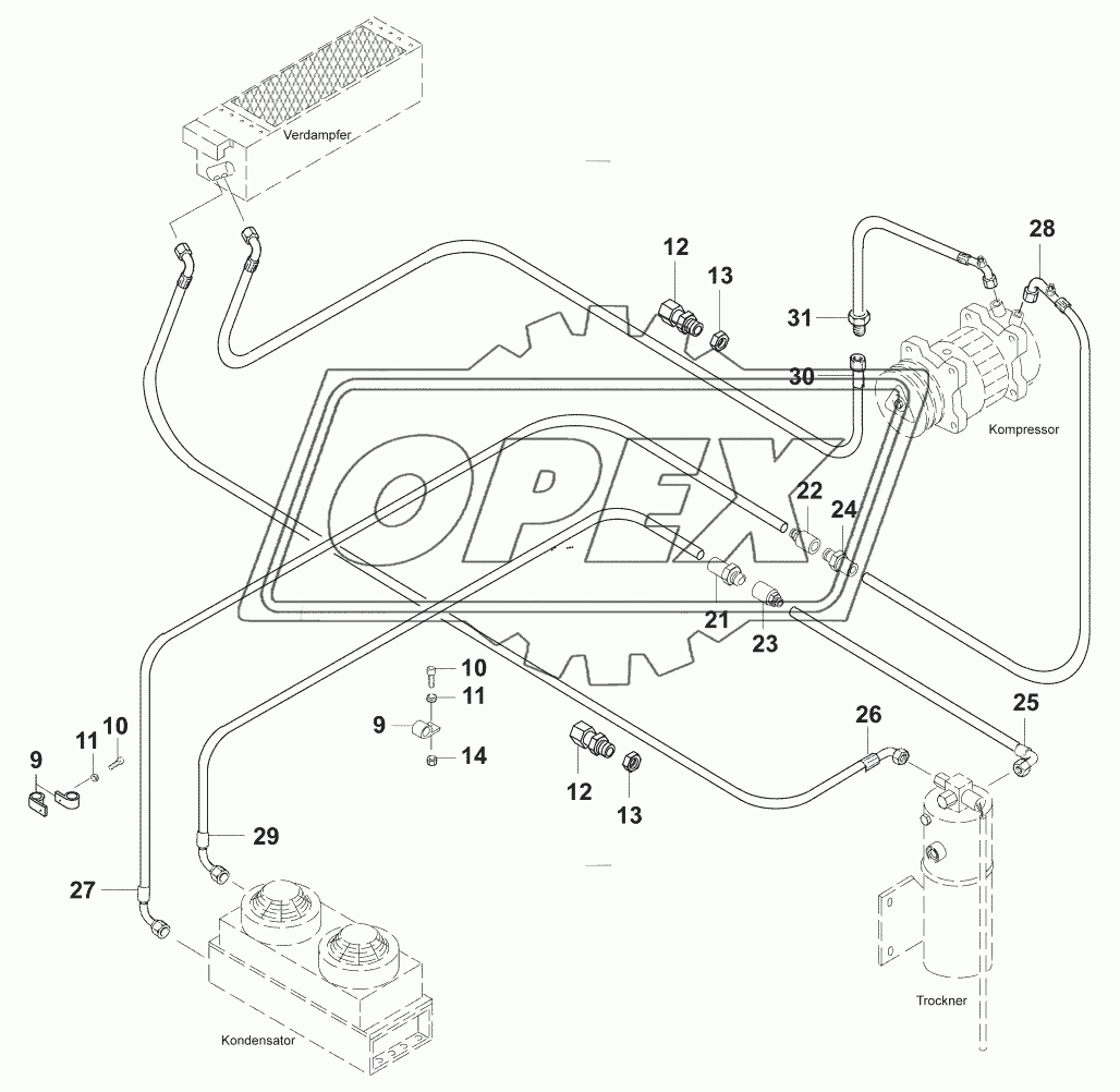 Трубопроводы кондиционера/Hose–pipe – Air conditioning